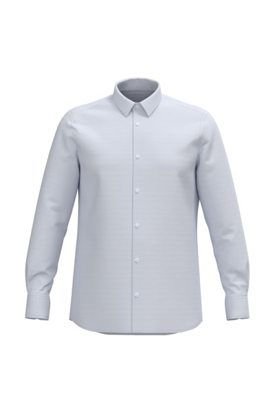 Men Long-Sleeved Easy Care Shirt Without Pocket - White / 2XL