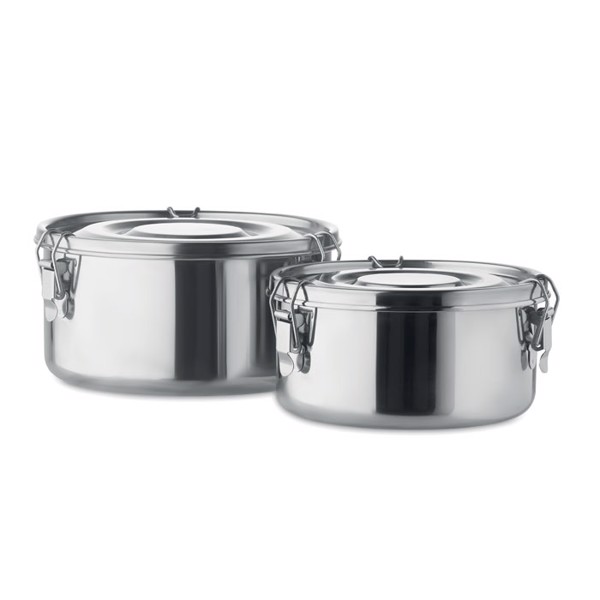 Set of 2 stainless steel boxes Elles