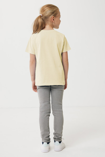 Dětské tričko Iqoniq Koli z recykl. bavlny - Cream Yellow / 78