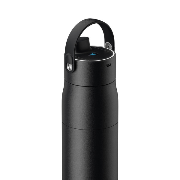 Láhev BRITA LARQ iQ Track s čištěním a filtrací vody, 680 ml - Černá