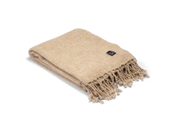Kosta Linnewafveri Sjövallen Plaid 130x170 cm - Beige