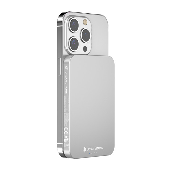 Urban Vitamin Richmond powerbank 5000mAh, hitro polnjenje - Silver