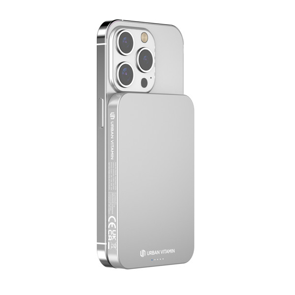 Urban Vitamin Richmond RCS plastic/alu 5000mah powerbank - Silver