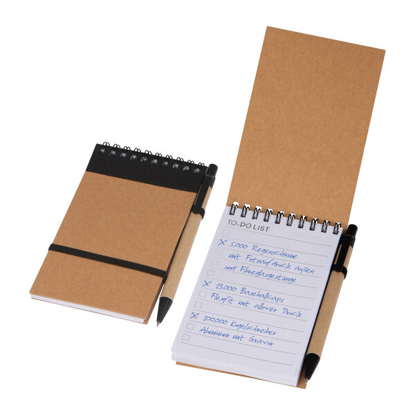 To do pad with pen - Black