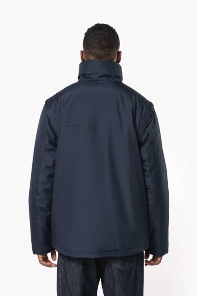 Jakna bluzon FACTORY s odvojivim rukavima - Tamno Siva / 3XL