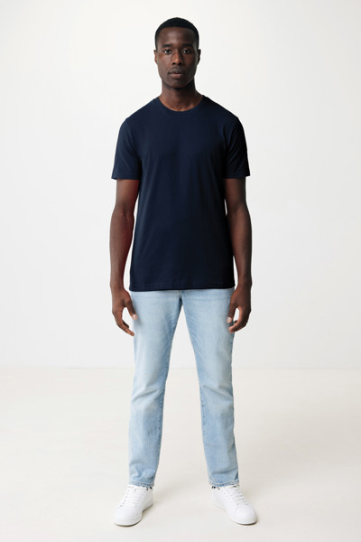 T-shirt en coton recyclé IQONIQ Bryce - Bleu Marine / M