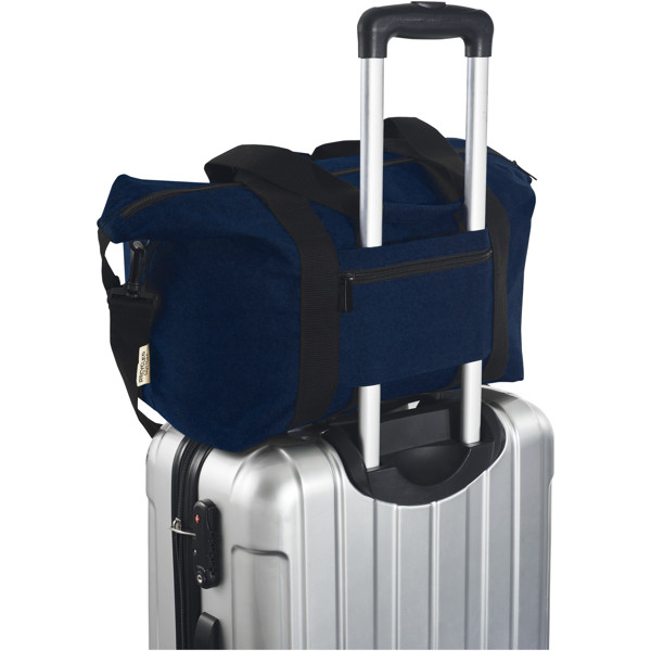 Sac de sport Joey de 25 L en toile recyclée GRS - Marine