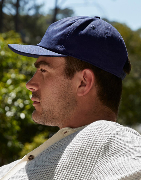 Cappellino 5 Pannelli Destrutturato In Cotone Bio - Black / ONE SIZE