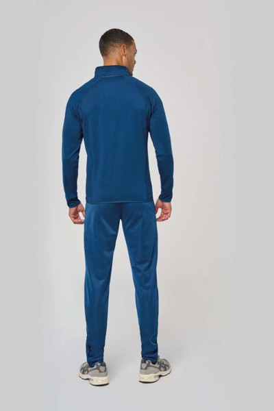 Dual-Fabric Sports Jacket - Dark Royal Blue / Black / XS