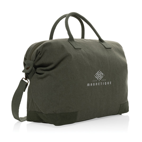 Víkendová taška Kezar z 500g recykl. canvas AWARE™ - Zelená