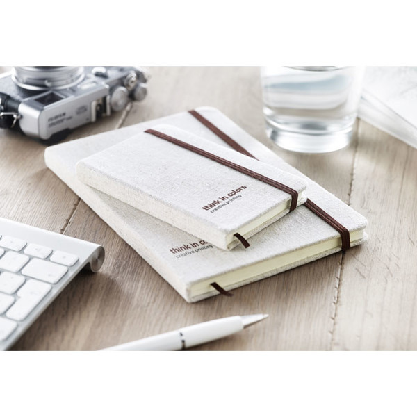 Rundo notebook A6 canvas, 192 recycled pages
