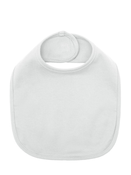 Baby Bib Single Layer - White
