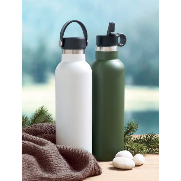 Boali insulated bottle 700 ml, recycled steel - White