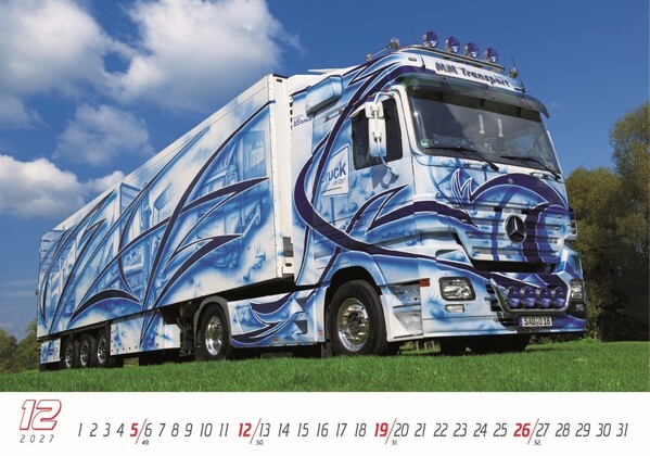 Nástenný Kalendár Trucks 2027
