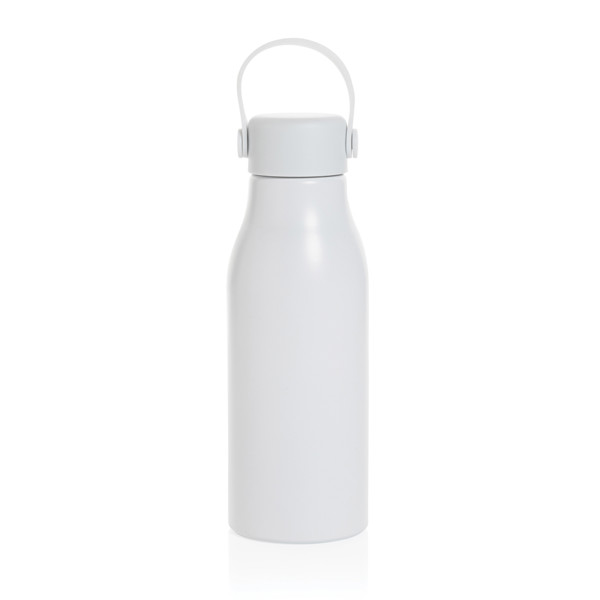 Pluto športna steklenica iz recikliranega aluminija 680 ml - Bela