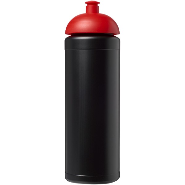 Sportovní láhev s kupolovitým víčkem Baseline® Plus grip 750 ml - Černá / Červená s efektem námrazy
