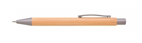 Rivet mechanical pencil, bamboo body, metal clip