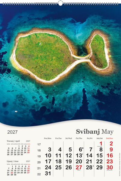 Okomiti zidni kalendar – More, more…