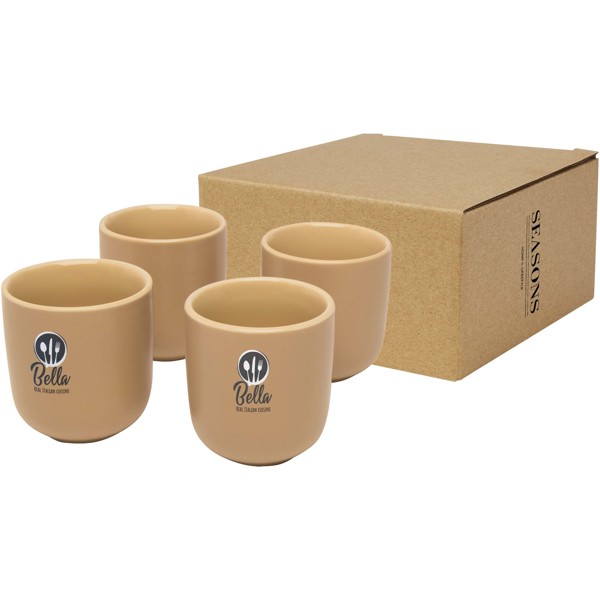 4-dielna šálka na espresso s objemom 90 ml - Ovsená kaša