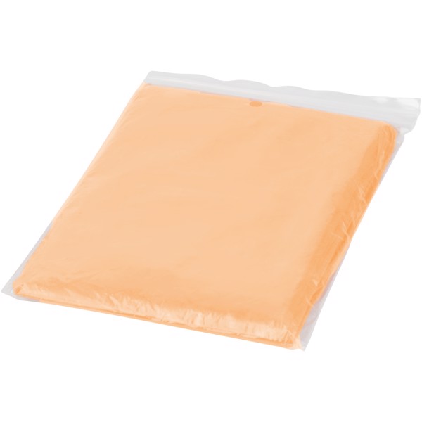 Ziva Einweg Regenponcho mit Hülle - Orange