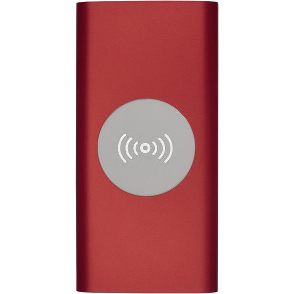 Juice 8000mAh trådløs powerbank - Rød