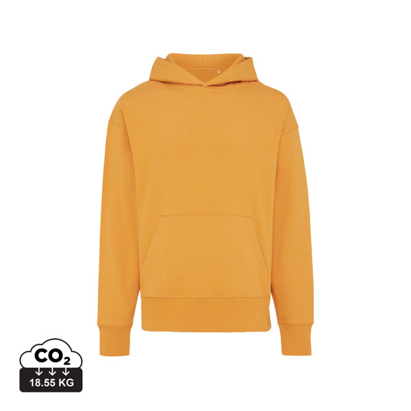Iqoniq Yoho recycled cotton relaxed hoodie - Sundial Orange / XL
