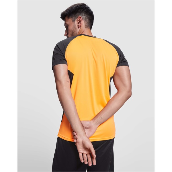 Bugatti kortærmet sports t-shirt til børn - Hvid / Bregne grøn / 4