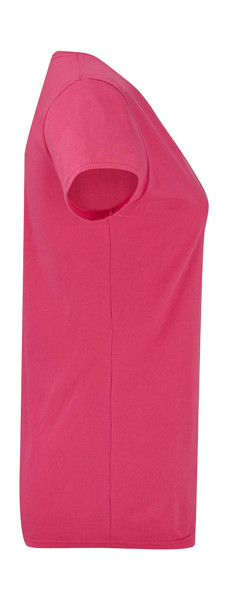 Ladies' Iconic 150 V Neck T - Powder Rose / XS