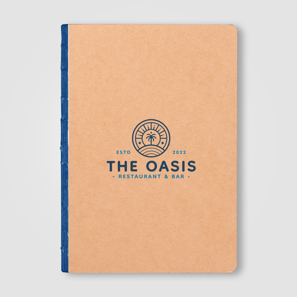 Romy Kraft Cover Colour Edge Journal - A5 - Royal Blue / 4 Color inkjet