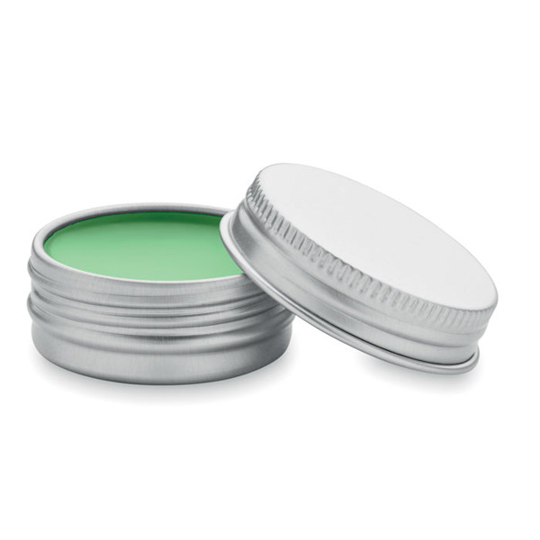 Vegan lip balm in round tin - Green