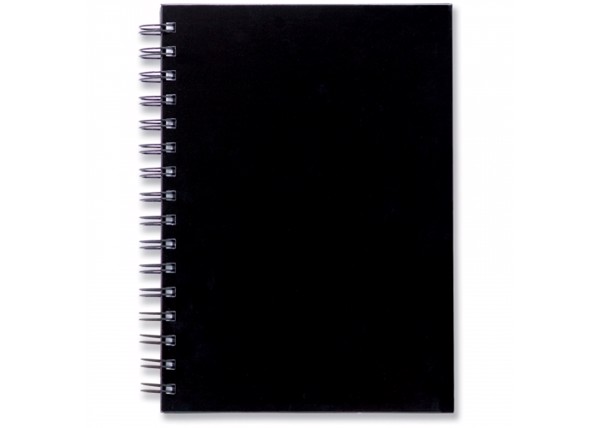 Spiral notebook A5 - Black