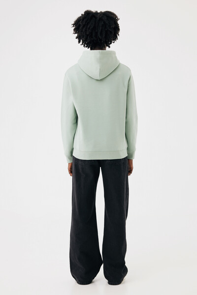 IQONIQ Joshua Unisex mikina s kapucňou z rec. bavlny - Iceberg Green / XL