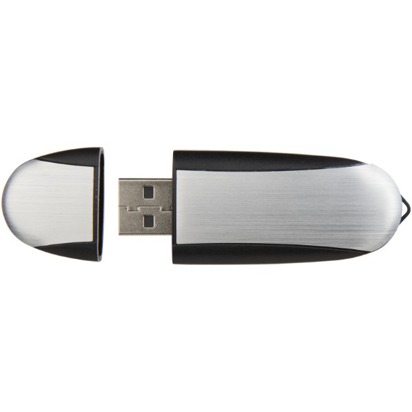 Memo USB-Stick - schwarz / silber / 16GB