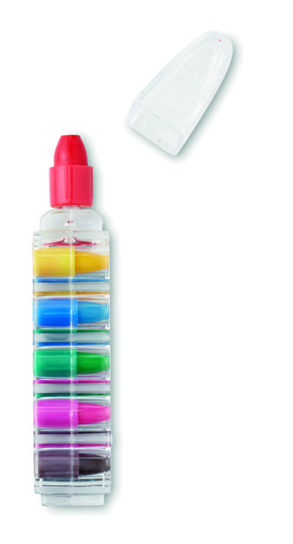 Set of 6 wax crayons Magic
