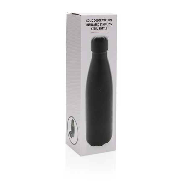 Bouteille isotherme en acier 500ml - Noir