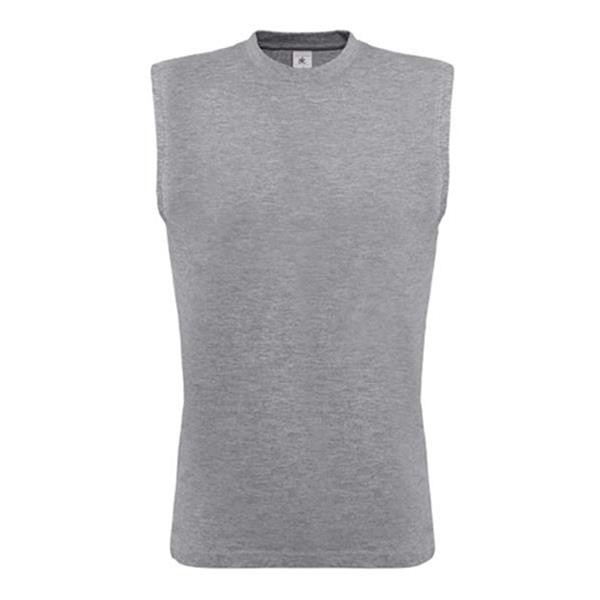 T-Shirt B&C Exact Move 145G - 100% Algodão (Investindo Em Better Cotton) - Cinza Mesclado Escuro / S