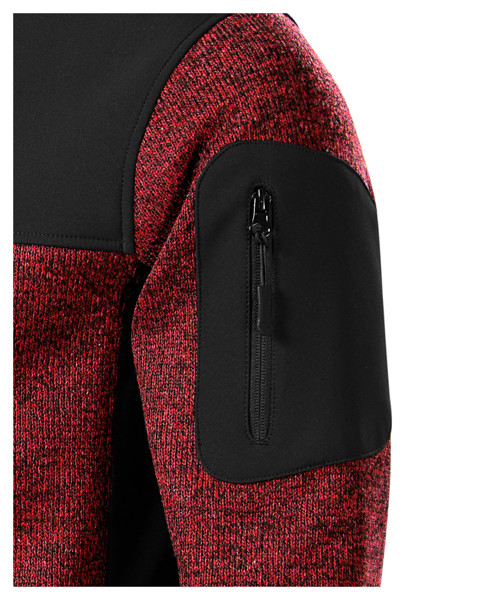 Softshellová Bunda Pánská Rimeck® Casual - Knit Marlboro Red / S