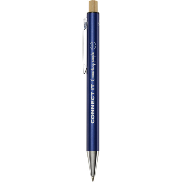Stylo bille en aluminium recyclé Cyrus (encre noire) - Marine