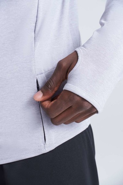 Cool Flex 1/2 Zip Top - Silver Grey / 2XL