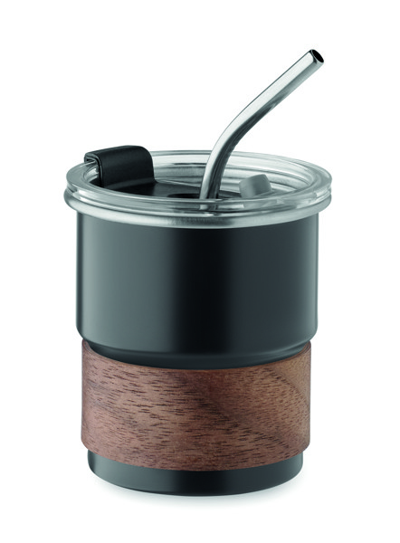 Gobelet simple paroi 260 ml Mate - Noir