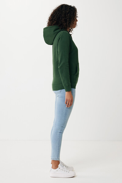 Ľahká mikina s kapucňou IQONIQ Rila z recykl. bavlny - Forest Green / XXL