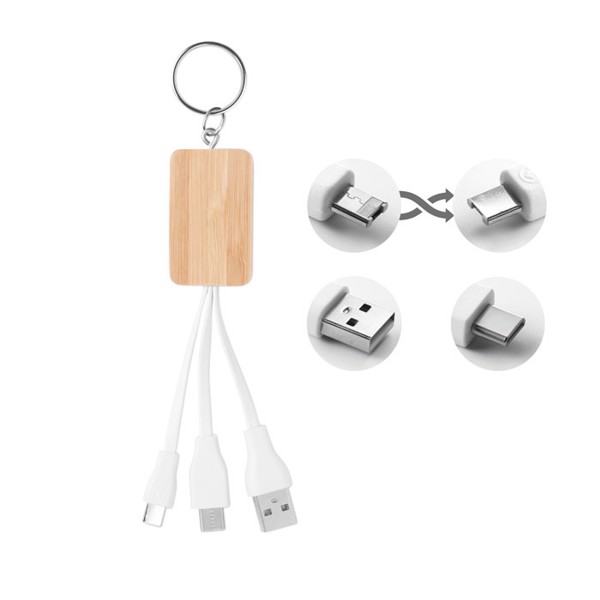 Câble Bambou 3 en 1 Clauer