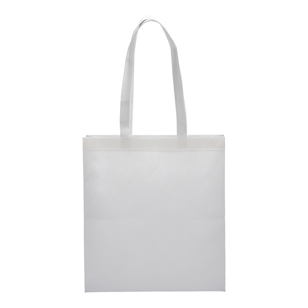 80 G/ M2 R-Pet Heat-Sealed Shopping Bag With Gusset - White