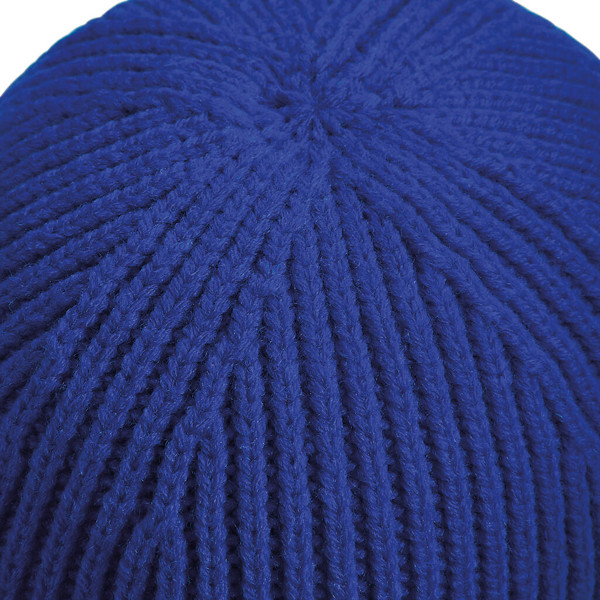 Engineered Knit Ribbed Beanie - White / ONE SIZE