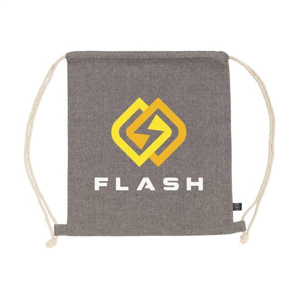 GRS Recycled Cotton PromoBag (180 g/m²) sac à dos - Gris