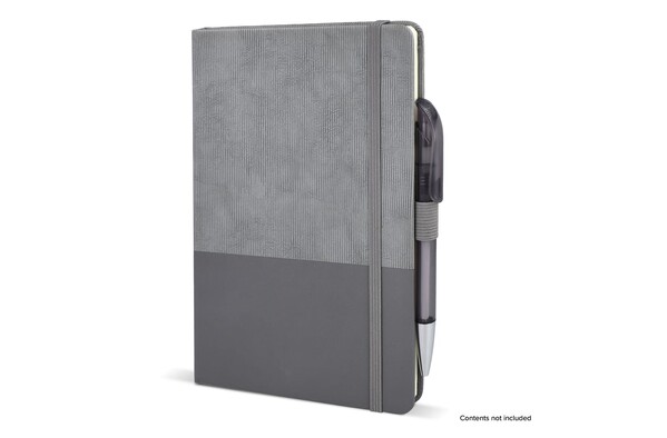 Carnet de notes en cuir thermo A5 - Gris