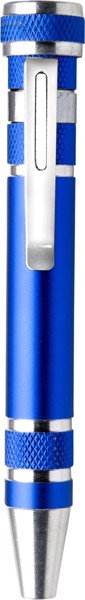Aluminium pocket screwdriver - Cobalt Blue
