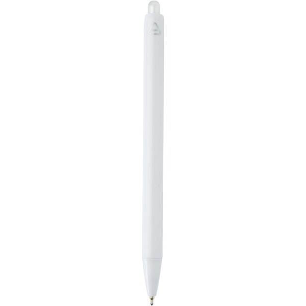 Glen RCS recycled bi-injected ballpoint pen (blue ink) - White