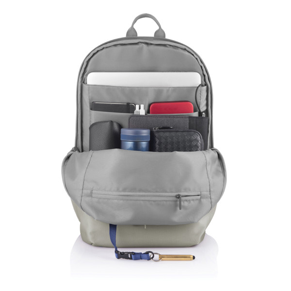 Bobby Soft, Anti-Diebstahl-Rucksack - Sanddust / Grau