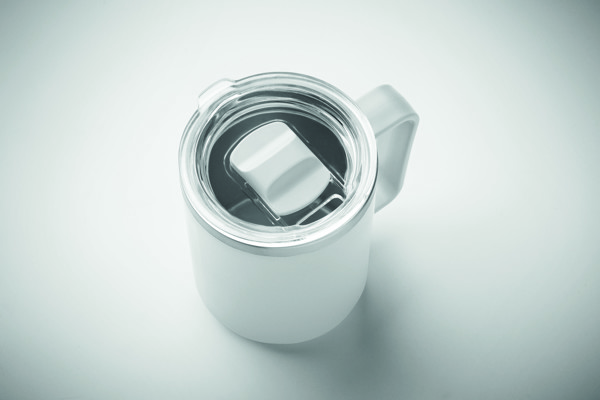 Copo de parede dupla 400ml Cocoa - Branco